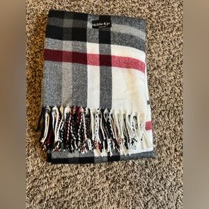 Brand new plaid scarf with tags